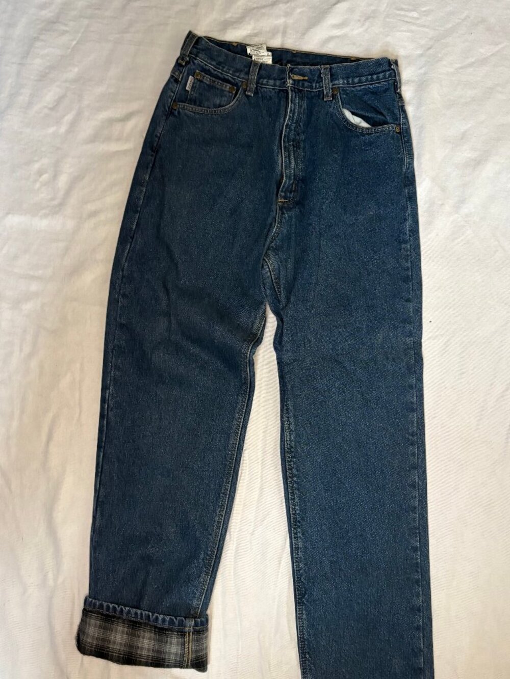 Relaxed Fit, Flannel Lined Jeans